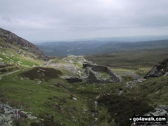 Walk cw108 Carnedd Moel Siabod from Plas y Brenin, Capel Curig - Cyfyng Falls, Pont Cyfyng