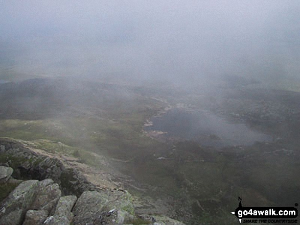 Walk cw180 Carnedd Moel Siabod, Y Foel Goch and Gallt yr Ogof from Pont Cyfyng, Capel Curig - Llyn y Foel from Carnedd Moel Siabod