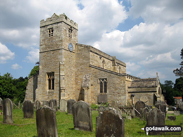 Walk ny277 Ana Cross from Hutton-le-Hole - St Marys Church, Lastingham