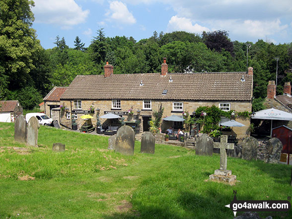 Walk ny139 Lastingham from Hutton-le-Hole - The Blacksmith's Arms, Lastingham