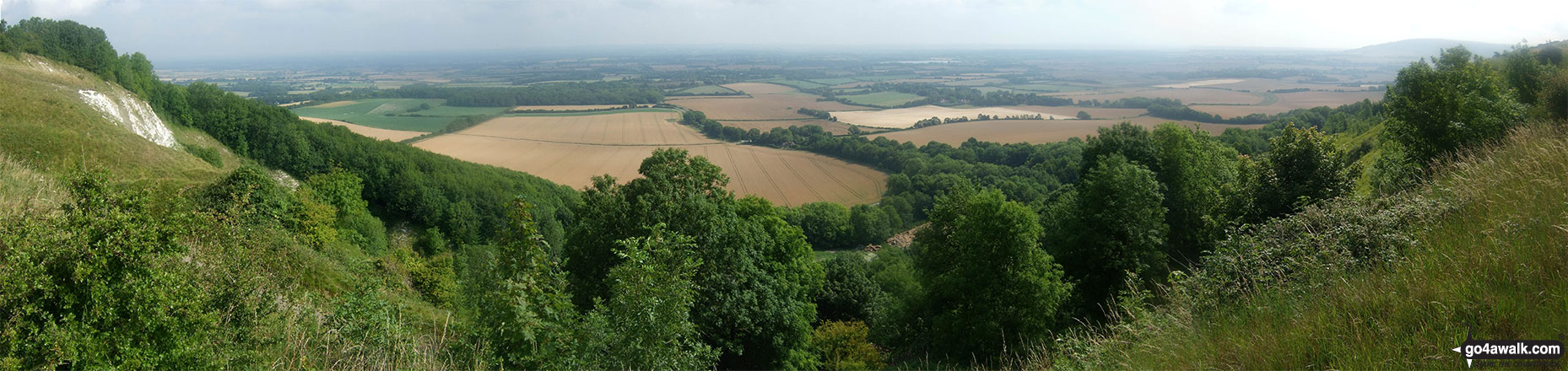 Walk es144 Firle Beacon from Alfriston - The view from Firle Beacon