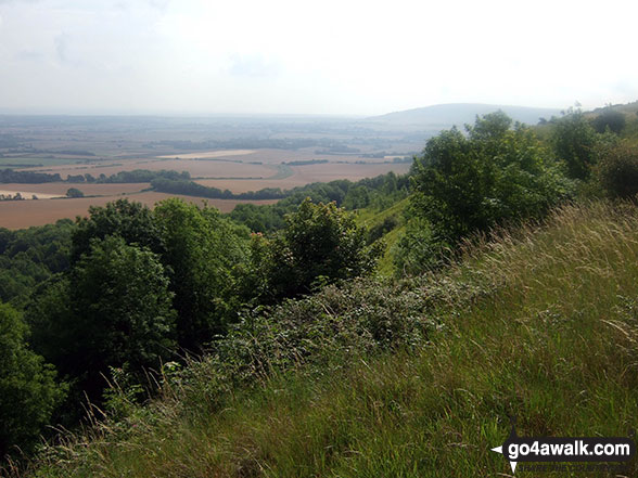 Walk es144 Firle Beacon from Alfriston - The view from Firle Beacon