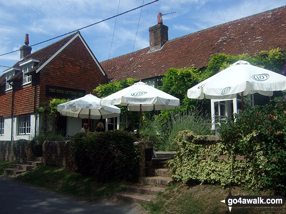 Walk es144 Firle Beacon from Alfriston - The Rose Cottage Inn, Alciston