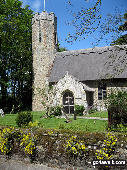 Walk nf145 Horsey from Winterton-on-Sea - Horsey Church