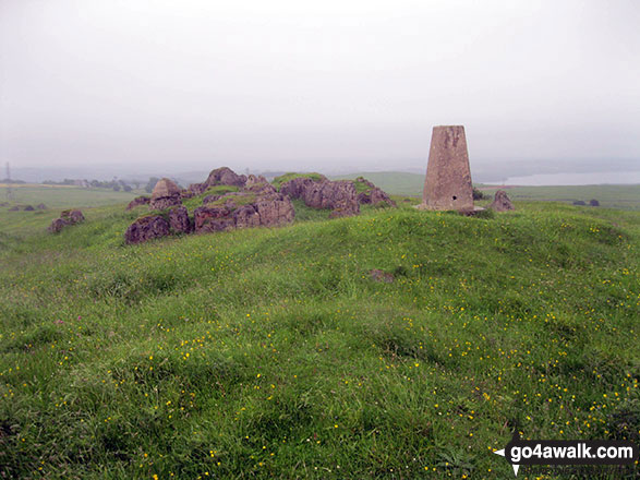 Harboro' Rocks summit Trig Point