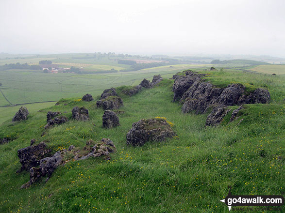 Walk d110 Rainster Rocks and Harboro' Rocks from Brassington - Rock formations on the summit of Harboro' Rocks