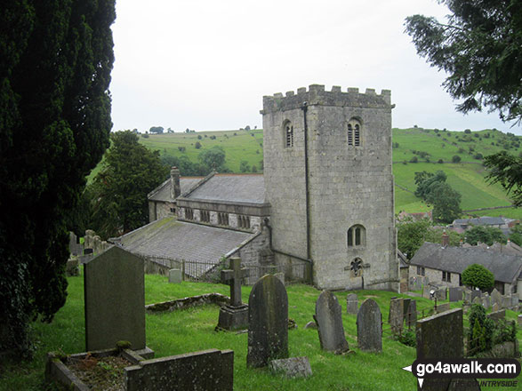 Walk d110 Rainster Rocks and Harboro' Rocks from Brassington - Brassington Church