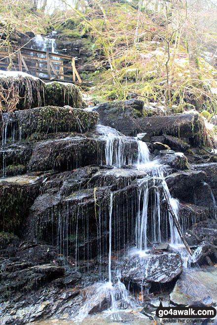 Walk pk105 The Birks of Aberfeldy from Aberfeldy - One of the many waterfalls in the Birks of Aberfeldy