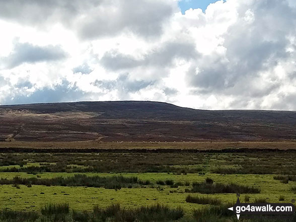 Walk sy108 Langsett Reservoir from Langsett Barn - Pike Lowe from Upper Midhope