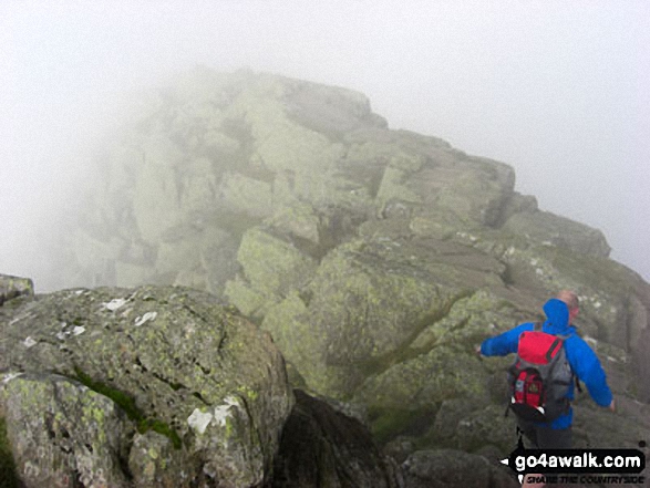 On Striding Edge in mist