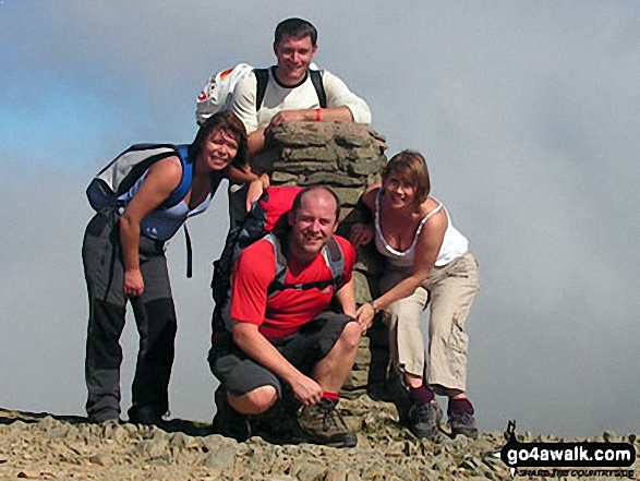 On the summit of Helvellyn