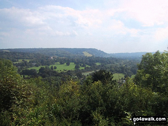 Walk su103 Box Hill from Westhumble - View Point nr Norbury Park House