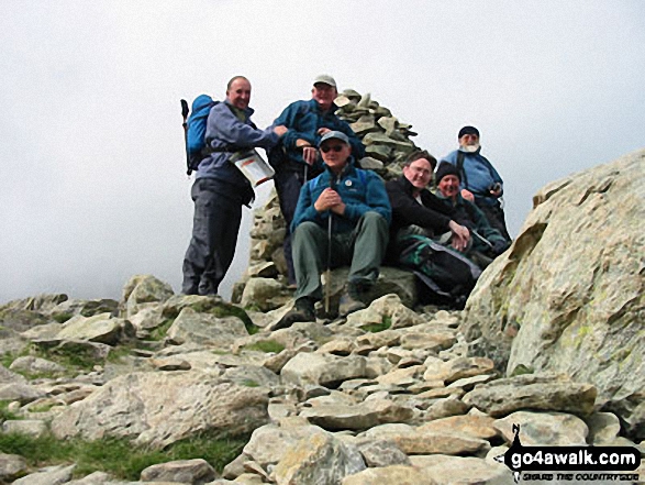 Me With The Muddy Boots Brigade on The Old Man Of Coniston in The Lake District Cumbria England