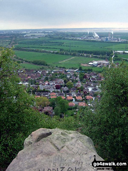 Walk ch110 Helsby Hill and The Sandstone Trail from Frodsham - Helsby, Ellesmere Port and The Mersey Estuary from Helsby Hill