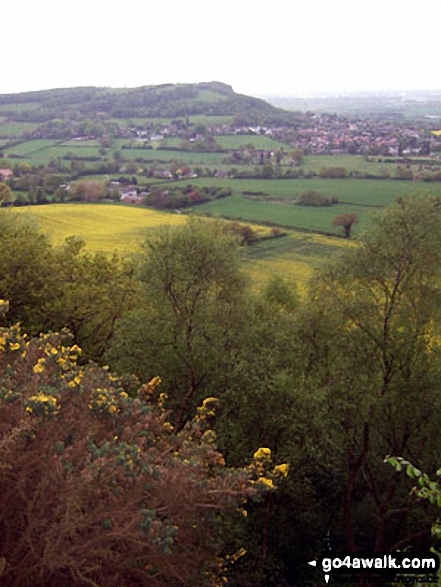 Walk ch110 Helsby Hill and The Sandstone Trail from Frodsham - Helsby Hill from Woodhouse Hill