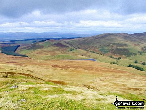 Walk st132 Dumyat from Bridge of Allan - Lossburn Reservoir from Dumyat