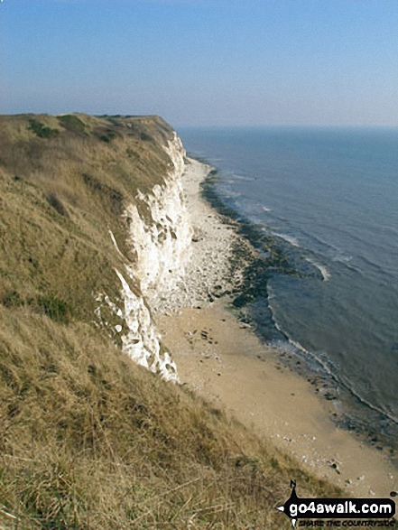 Walk ey112 Flamborough Head and North Landing from South Landing - South Landing coast from the cliff top path, Flamborough Head