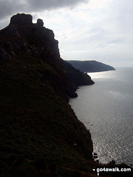 Castle Rock from the South West Coast Path beneath Rugged Jack 