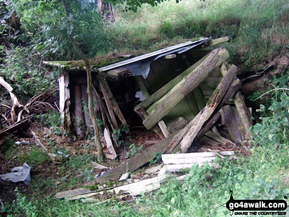 Collapsed Shed in the grounds of Croscombe Barton Farm near Lynton 