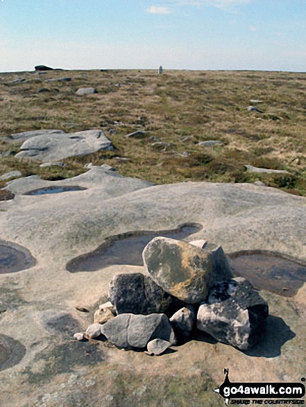 Mallowdale Pike (Mallowdale Fell) Trig Point from Queen's Chair 