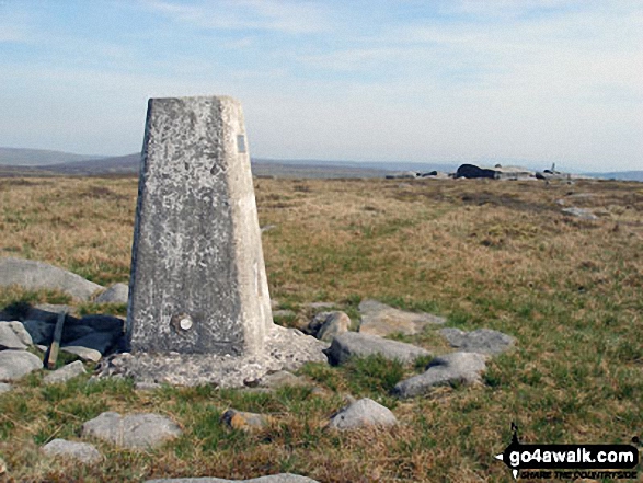 The summit of Mallowdale Pike (Mallowdale Fell),  the highest point in The Forest of Bowland and The South Pennines Photo: Des Ellwood