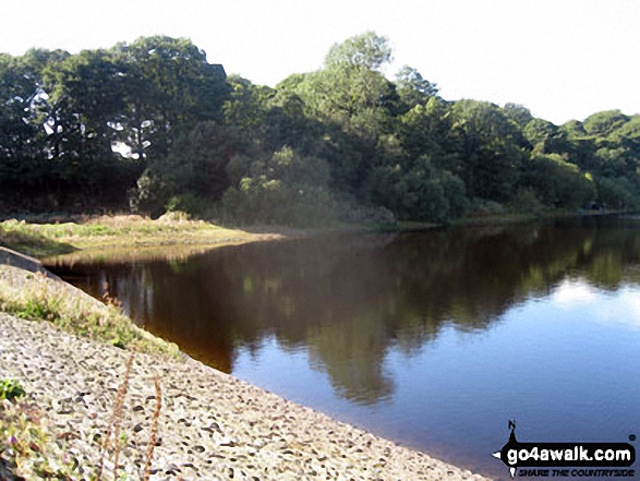 Walk l217 Lever Park, Winter Hill (Rivington Moor) and Rivington Pike from Rivington Lane - Lower Rivington Reservoir