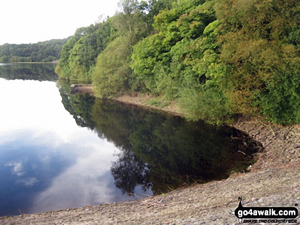 Walk l217 Lever Park, Winter Hill (Rivington Moor) and Rivington Pike from Rivington Lane - Lower Rivington Reservoir