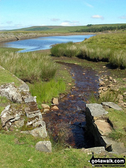 Walk c441 Flinty Fell from Nenthead - Disused Reservoir above Nenthead Mines Heritage Centre