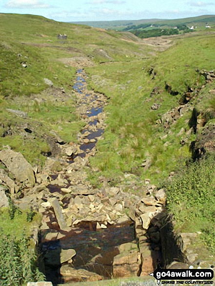 Walk c441 Flinty Fell from Nenthead - Nenthead Mines Heritage Centre from Old Carr's Burn