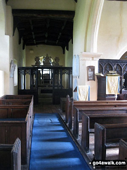 Walk s226 Blore, Ilam, The River Manifold and The River Dove from Mappleton (aka Mapleton) - Looking towards the The Bassett Monument inside St. Bartholomew's Church, Blore