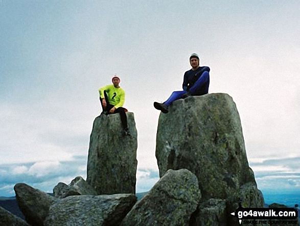 Jones & Robbo on Tryfan in Snowdonia National Park Conwy Wales