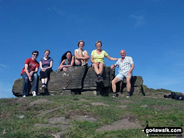 On Skirrid Fawr (Ysgyryd Fawr) near Abergavenny for my 60th birthday in October with weather a lot better than now (July, 2012)! 