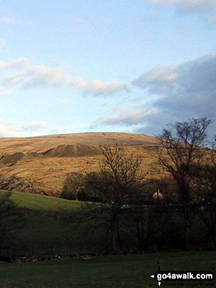 Walk c344 Aye Gill Pike and Snaizwold Fell from Dent - Wold Fell from near Cowgill