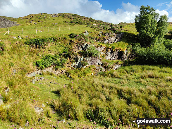 Walk gw160 Gyrn (Llanllechid) and Moel Wnion from Rachub - Disused quarry near Rachub