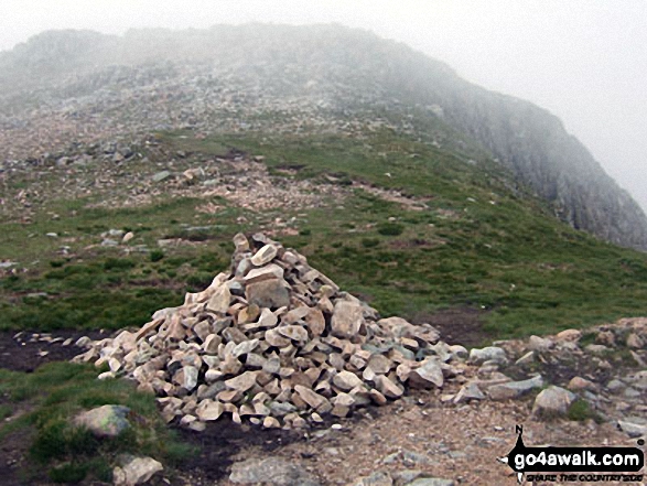 The Cairn at the top of Coire na Tulaich on Buachaille Etive Mr 