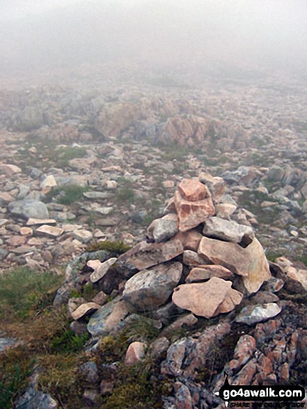 Cairn on the top of Feadan Ban (Buachaille Etive Mor) 