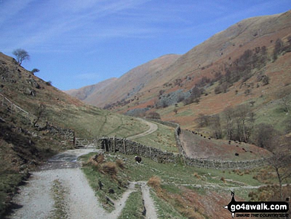 Walk c316 Troutbeck Tongue from Troutbeck - Thornthwaite Crag and Yoke from Hagg Gill