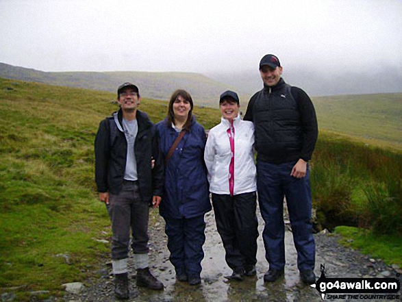 Walk gw117 Snowdon and Yr Aran via The Watkin Path from Bathania, Nantgwynant - My family climbing Snowdon!