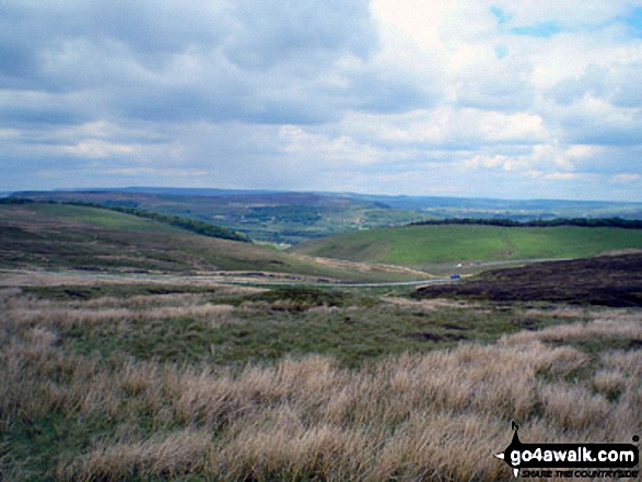 Walk ch252 Three Shires Head and Cheeks Hill from The Cat and Fiddle - Goyt's Valley from Axe Edge Moor