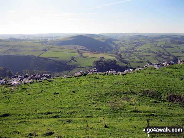 Ecton Hill from Wolfscote Hill summit