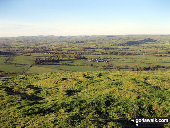 The glorious Staffordshire countryside from the summit of Narrowdale Hill