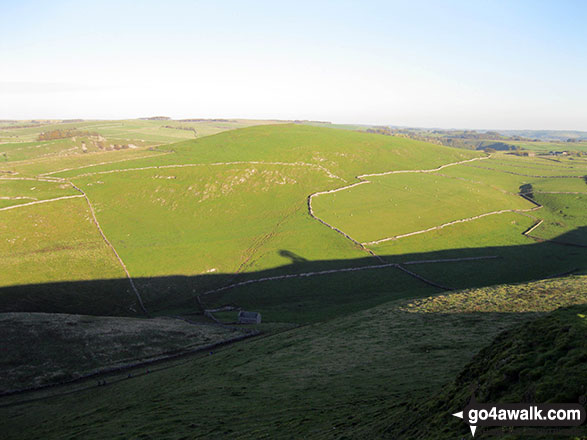 Walk s113 Milldale, Wolfscote Dale, Wolfscote Hill, Narrowdale Hill and Gratton Hill from Alstonefield - Gratton Hill from Narrowdale Hill