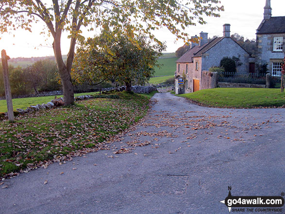 Walk s125 Alstonefield, Wetton, Castern Wood Nature Reserve and The River Dove from Milldale - Alstonefield Village