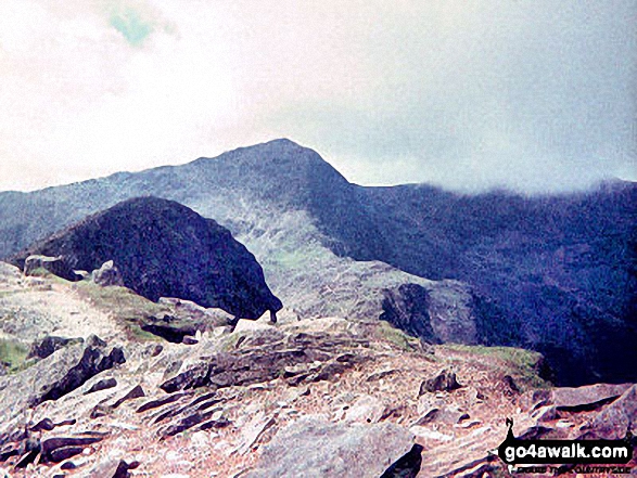 Walk gw136 The Snowdon (Yr Wyddfa) Horseshoe from Pen y Pass - Snowdon (Yr Wyddfa) from Y Lliwedd