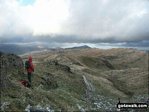 Walk gw224 Cnicht, Hafod-yr-Hydd and Moelwyn Mawr from Croesor - North East from Cnicht