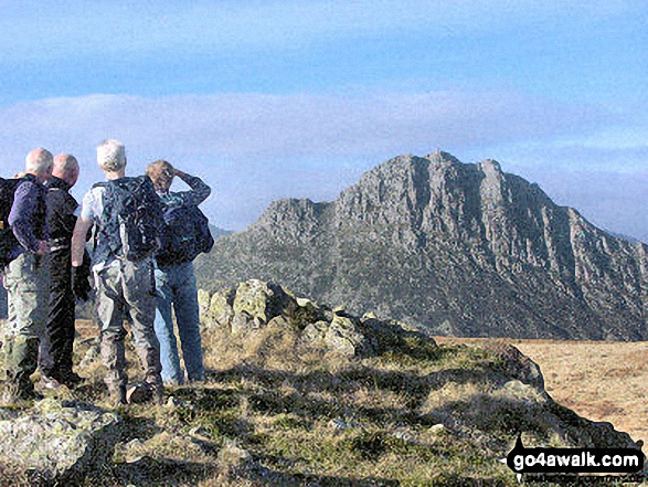 Walk cw119 Tryfan from Glan Dena, Llyn Ogwen - Tryfan from Y Foel Goch