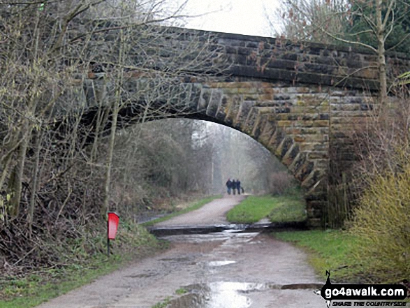 Walk d249 The Monsal Trail, Miller's Dale and Chelmorton from Wye Dale - The Monsal Trail at Bakewell