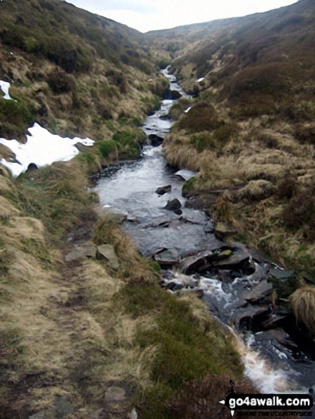 Walk sy125 Dead Edge End, Britland Edge Hill and Snailsden from Winscar Reservoir, Dunford Bridge - Upper Ramsden Clough