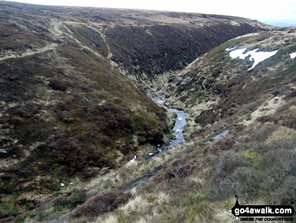 Walk sy125 Dead Edge End, Britland Edge Hill and Snailsden from Winscar Reservoir, Dunford Bridge - Ramsden Clough