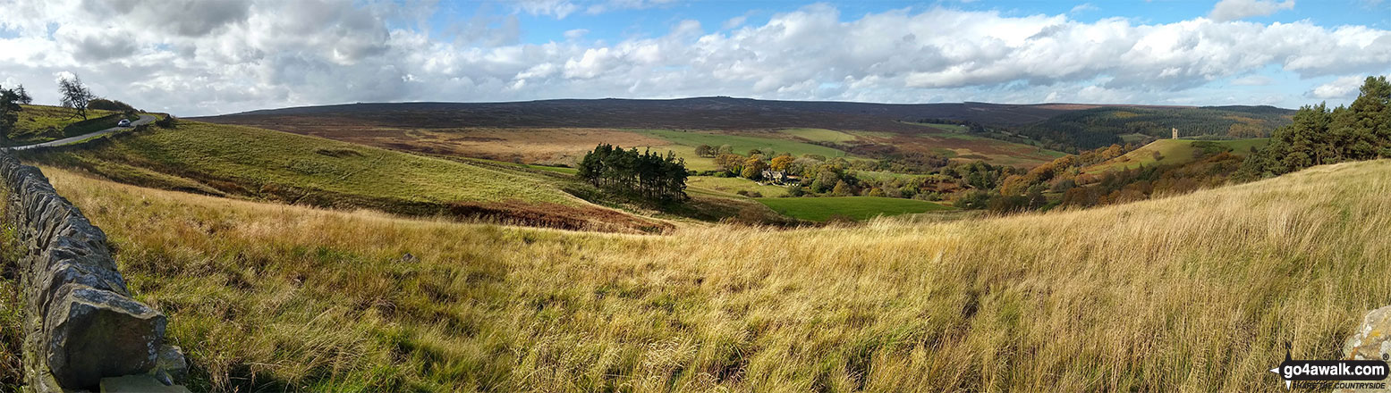 Walk sy104 Lodge Moor (Ughill Moors) from Strines Reservoir - The Upper Strines Valley from Lodge Moor